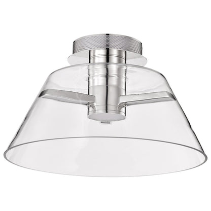 Satco 62-2054 18W LED Fixture Edmond - 17 Inch Semi Flush Polished