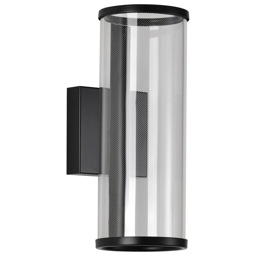 Satco 62-2042 8W LED Fixture Vale - 12 Inch Sconce Matte Black Silk
