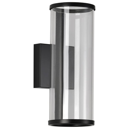 Satco 62-2042 8W LED Fixture Vale - 12 Inch Sconce Matte Black Silk