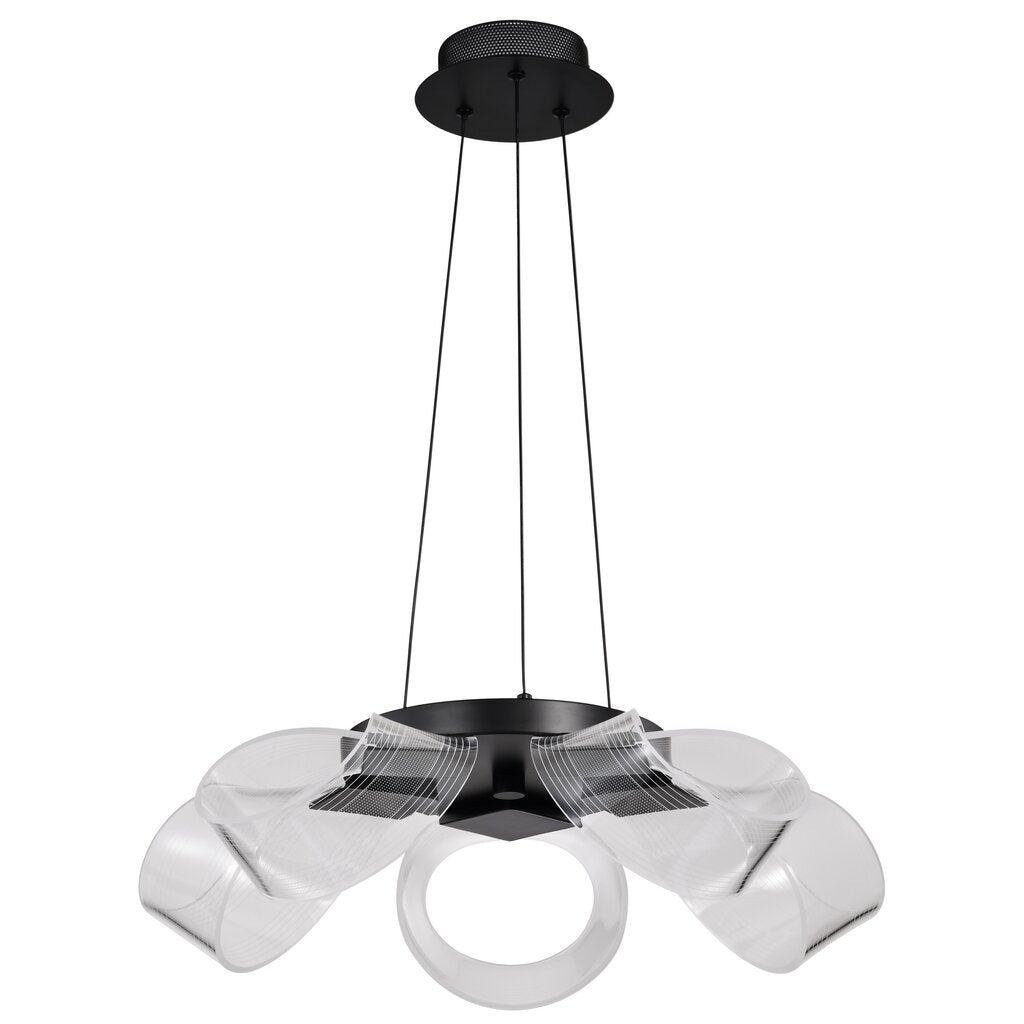 Satco 62-2036 24W LED Fixture Barnett - 21 Inch 5 Light Chandelier