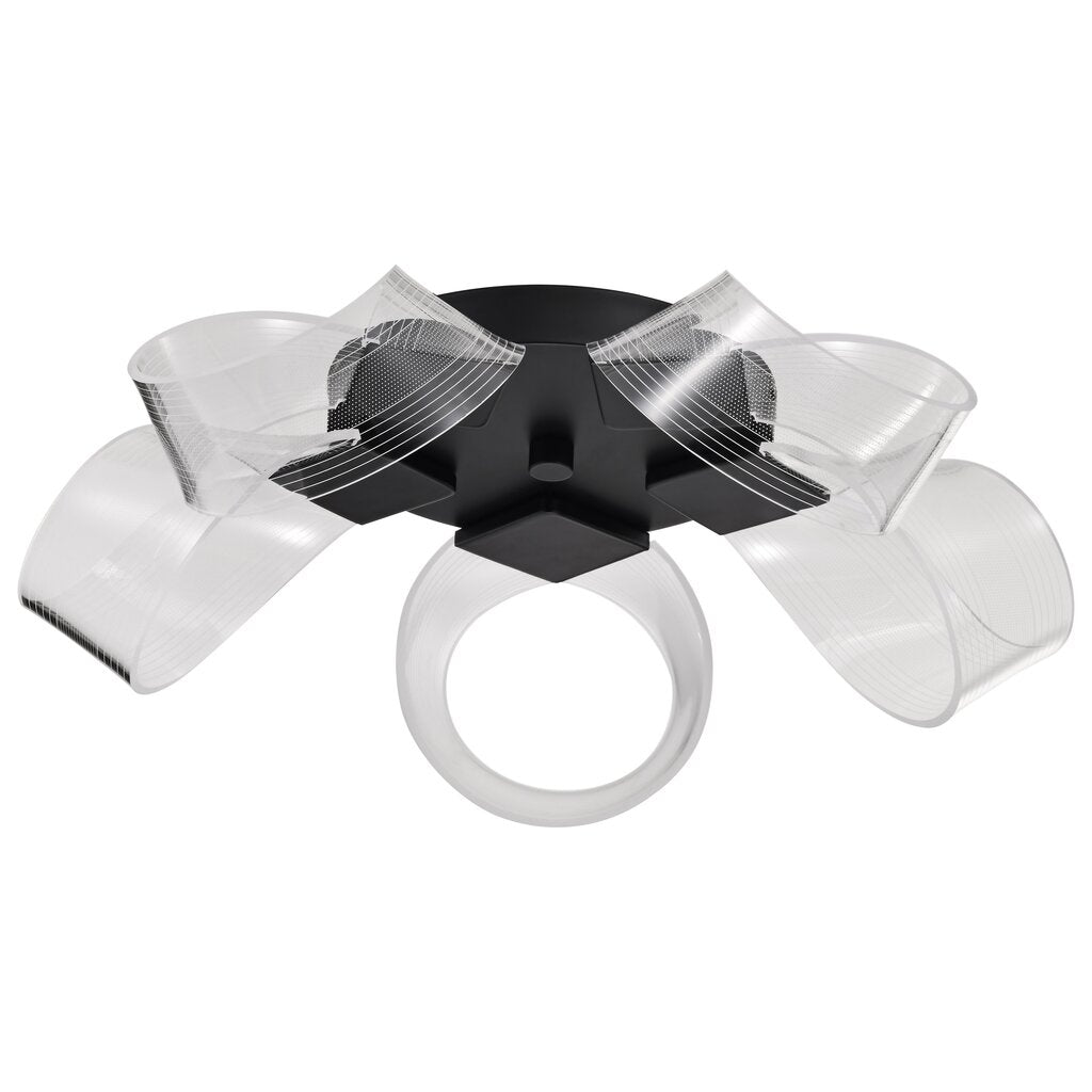 Satco 62-2035 24W LED Fixture Barnett - 21 Inch Flush Mount Matte