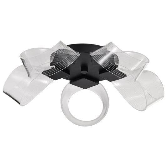 Satco 62-2035 24W LED Fixture Barnett - 21 Inch Flush Mount Matte