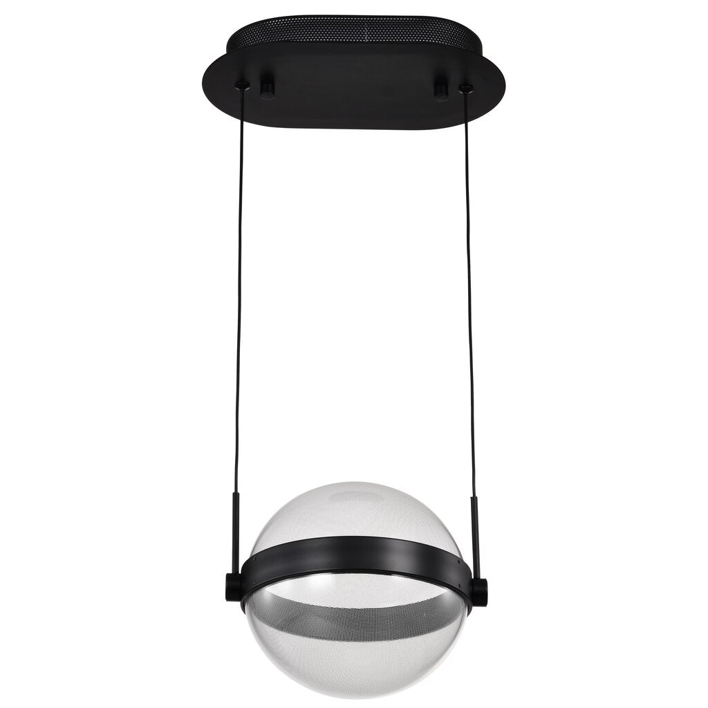 Satco 62-2031 24W LED Fixture Arvada - 8 Inch Pendant Matte Black Silk