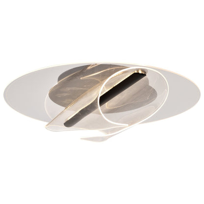 Satco 62-2024 24W LED Fixture Geneva - 18 Inch Flush Mount Matte Black