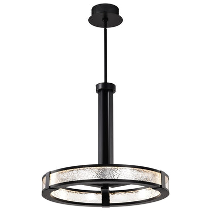 Satco 62-2003 40W LED Fixture Darrow - 24 Inch Pendant Matte Black
