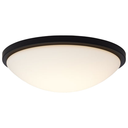 Satco 62-1944 25W LED Fixture Button - 17 Inch Flush Mount Matte Black