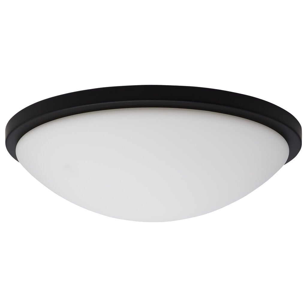 Satco 62-1944 25W LED Fixture Button - 17 Inch Flush Mount Matte Black