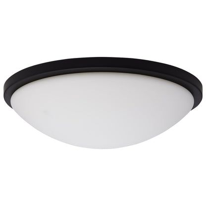 Satco 62-1944 25W LED Fixture Button - 17 Inch Flush Mount Matte Black