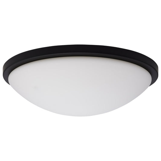 Satco 62-1944 25W LED Fixture Button - 17 Inch Flush Mount Matte Black