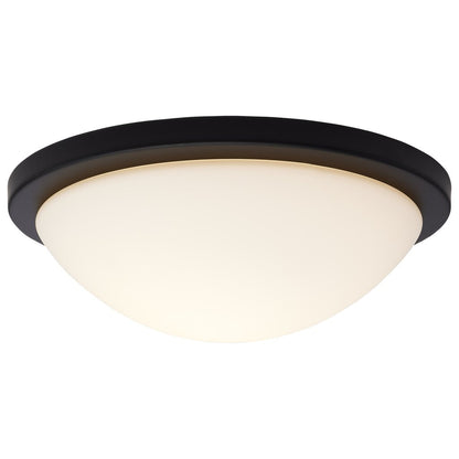 Satco 62-1943 18W LED Fixture Button - 13 Inch Flush Mount Matte Black