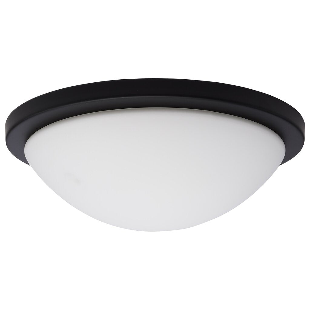 Satco 62-1943 18W LED Fixture Button - 13 Inch Flush Mount Matte Black