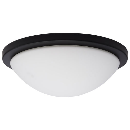 Satco 62-1943 18W LED Fixture Button - 13 Inch Flush Mount Matte Black