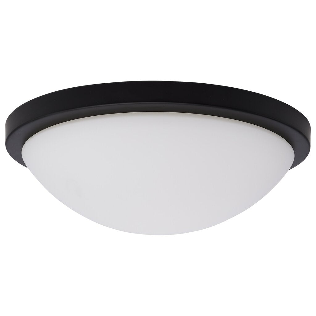 Satco 62-1942 18W LED Fixture Button - 11 Inch Flush Mount Matte Black