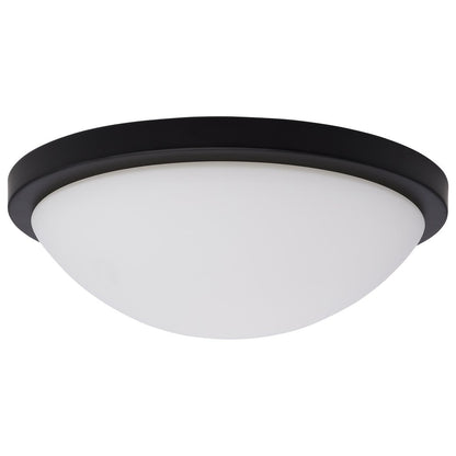 Satco 62-1942 18W LED Fixture Button - 11 Inch Flush Mount Matte Black