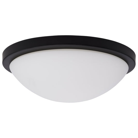 Satco 62-1942 18W LED Fixture Button - 11 Inch Flush Mount Matte Black