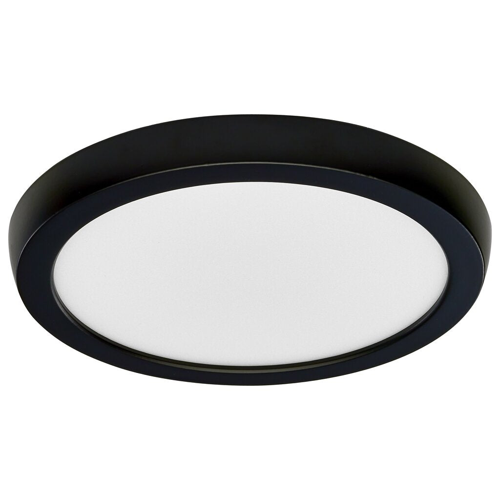 Satco 62-1911 10W LED Fixture Blink Performer - 7 Inch Round Black