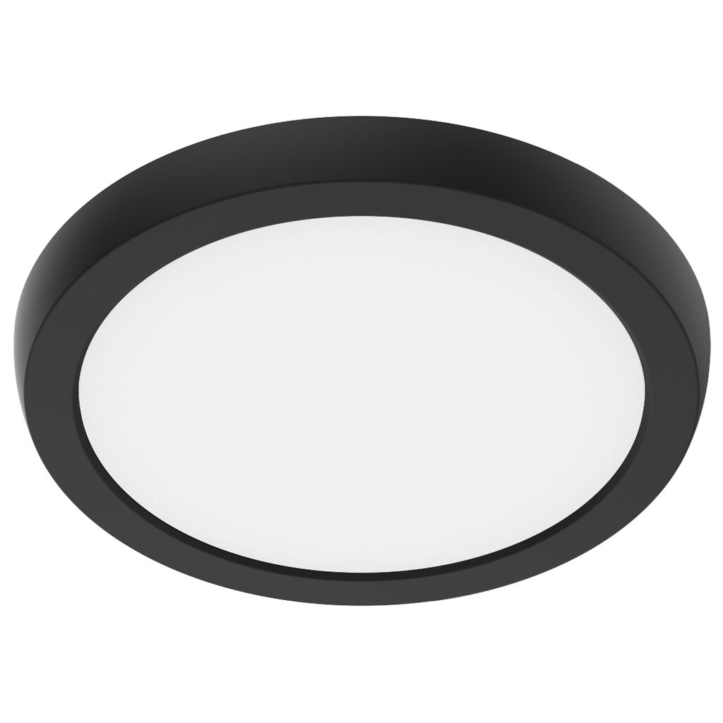Satco 62-1911 10W LED Fixture Blink Performer - 7 Inch Round Black