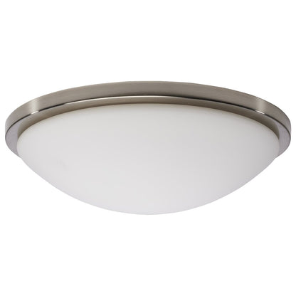 Satco 62-1844 25W LED Fixture Button - 17 Inch Flush Mount Brushed