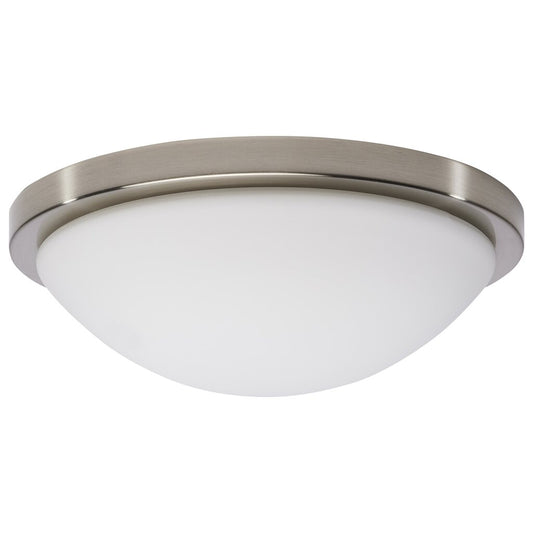 Satco 62-1842 18W LED Fixture Button - 11 Inch Flush Mount Brushed