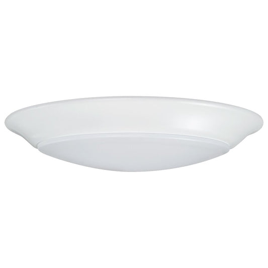 Satco 62-1805 8W LED Fixture - 7 Inch Disk Light White Finish CCT