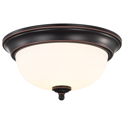 Satco 62-1558 19W LED Fixture Center Lock 13 Inch Flush Mount - 3000K
