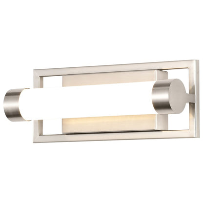 Satco 62-1541 13W LED Fixture Canal Small Vanity - Brushed Nickel