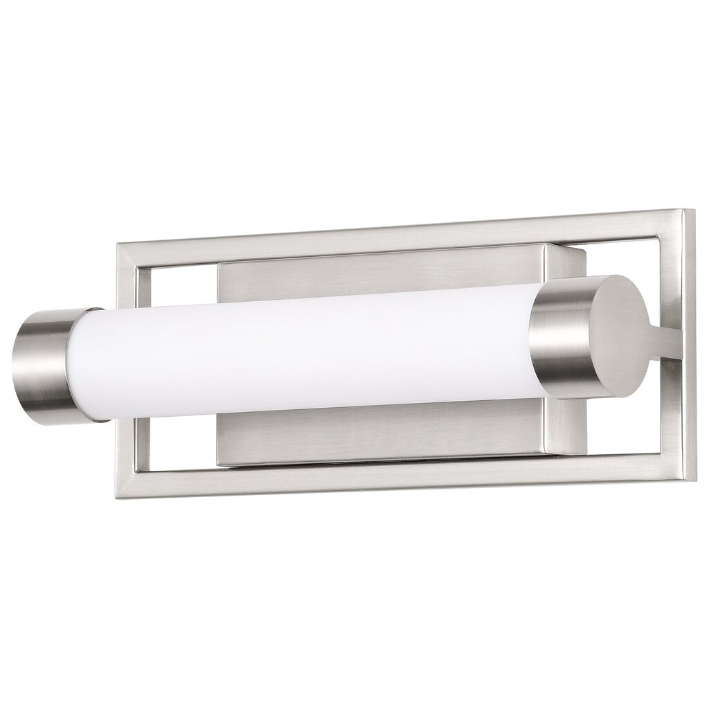 Satco 62-1541 13W LED Fixture Canal Small Vanity - Brushed Nickel