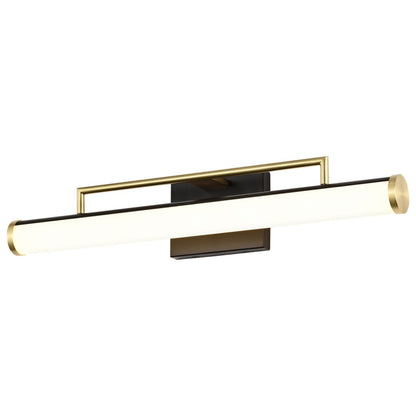 Satco 62-1538 26W LED Fixture Solano Medium Vanity - Black and Brushed
