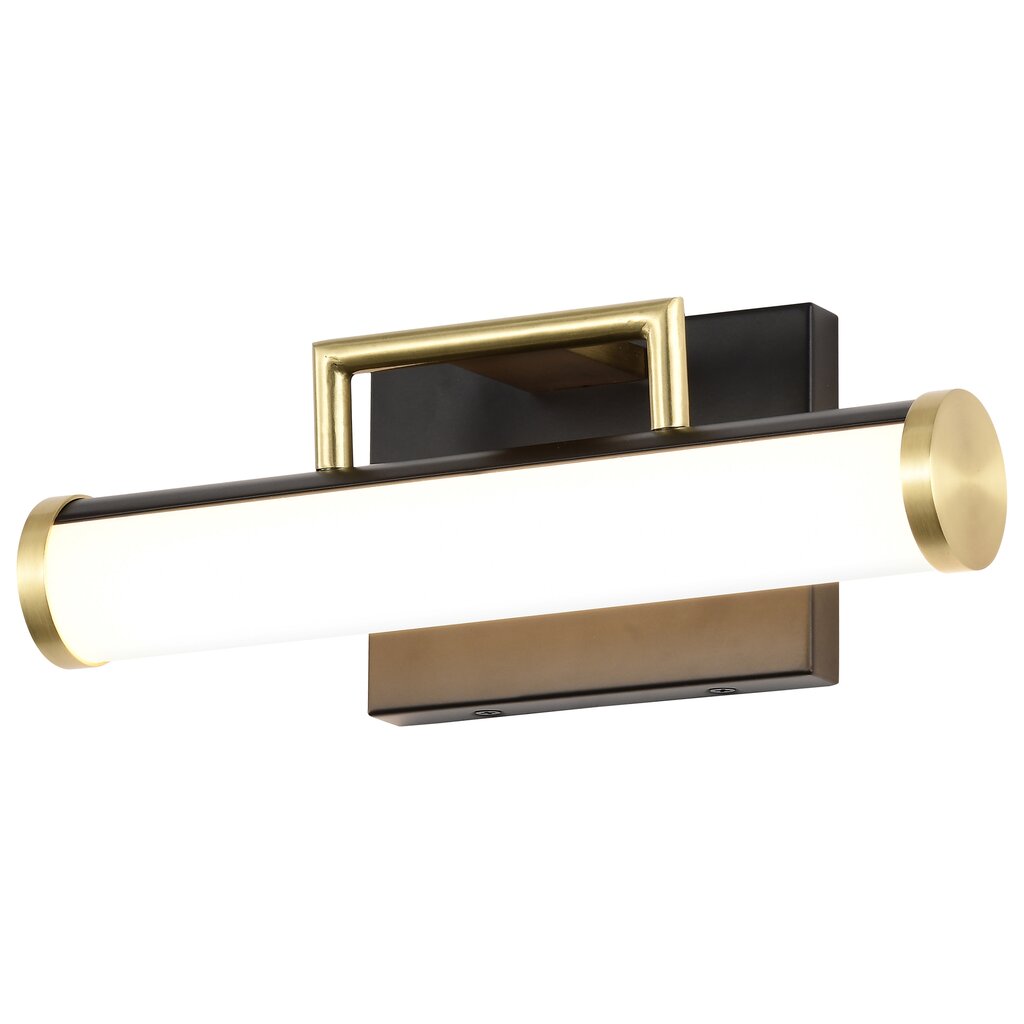 Satco 62-1537 13W LED Fixture Solano Small Vanity - Black and Brushed