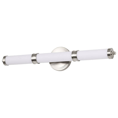 Satco 62-1535 26W LED Fixture Kagen Medium Vanity - Brushed Nickel