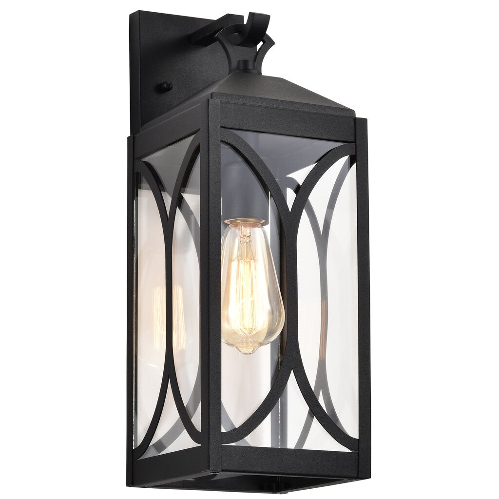 Satco 60-8122 Fixture Oaklyn - 1 Light Medium Wall Lantern Matte Black