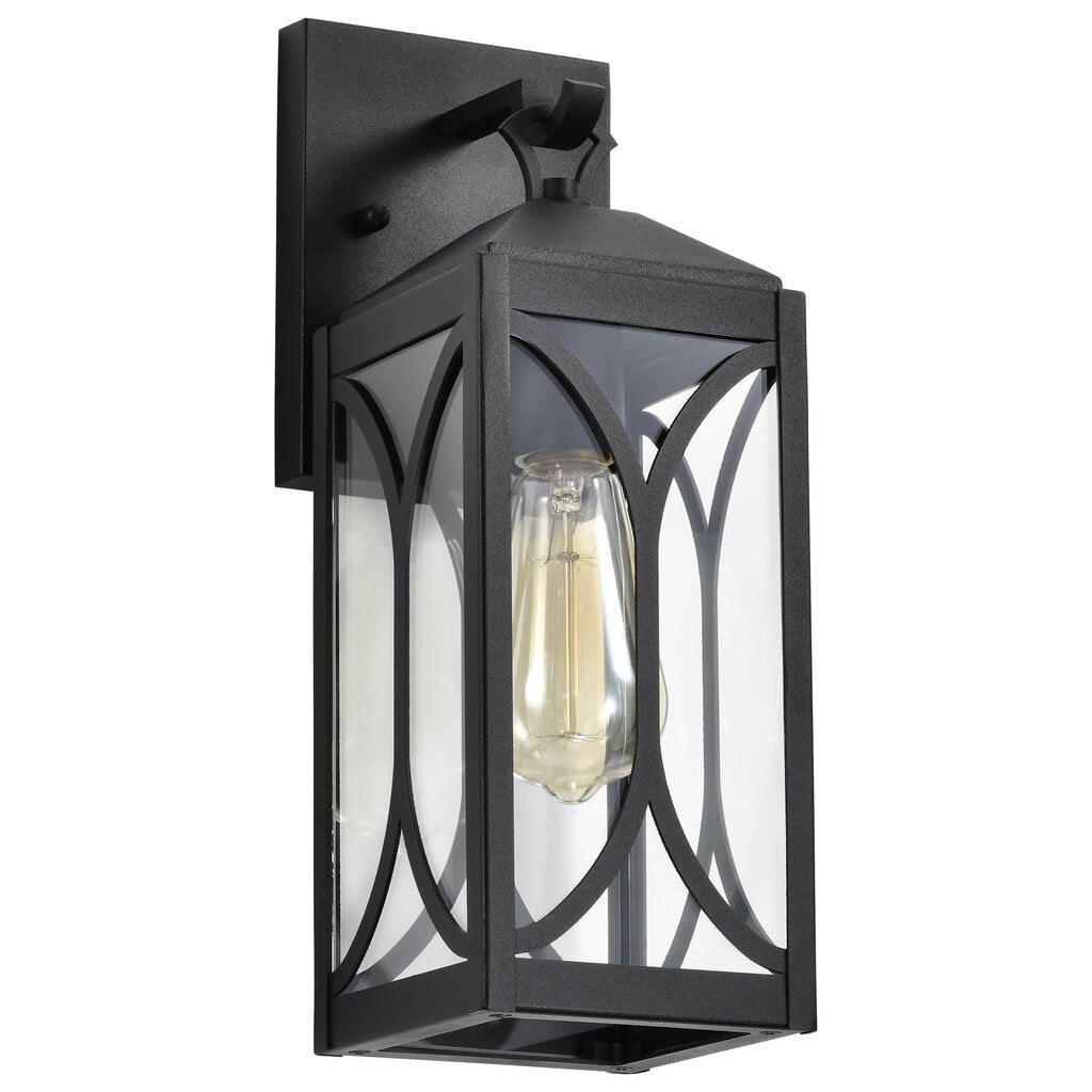 Satco 60-8121 Fixture Oaklyn - 1 Light Small Wall Lantern Matte Black