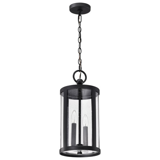 Satco 60-8115 Fixture Broadstone - 2 Light Hanging Lantern Matte Black