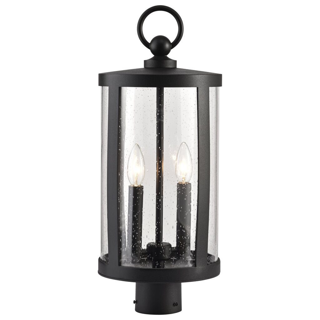 Satco 60-8114 Fixture Broadstone - 2 Light Post Top Matte Black with