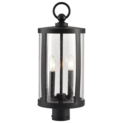 Satco 60-8114 Fixture Broadstone - 2 Light Post Top Matte Black with