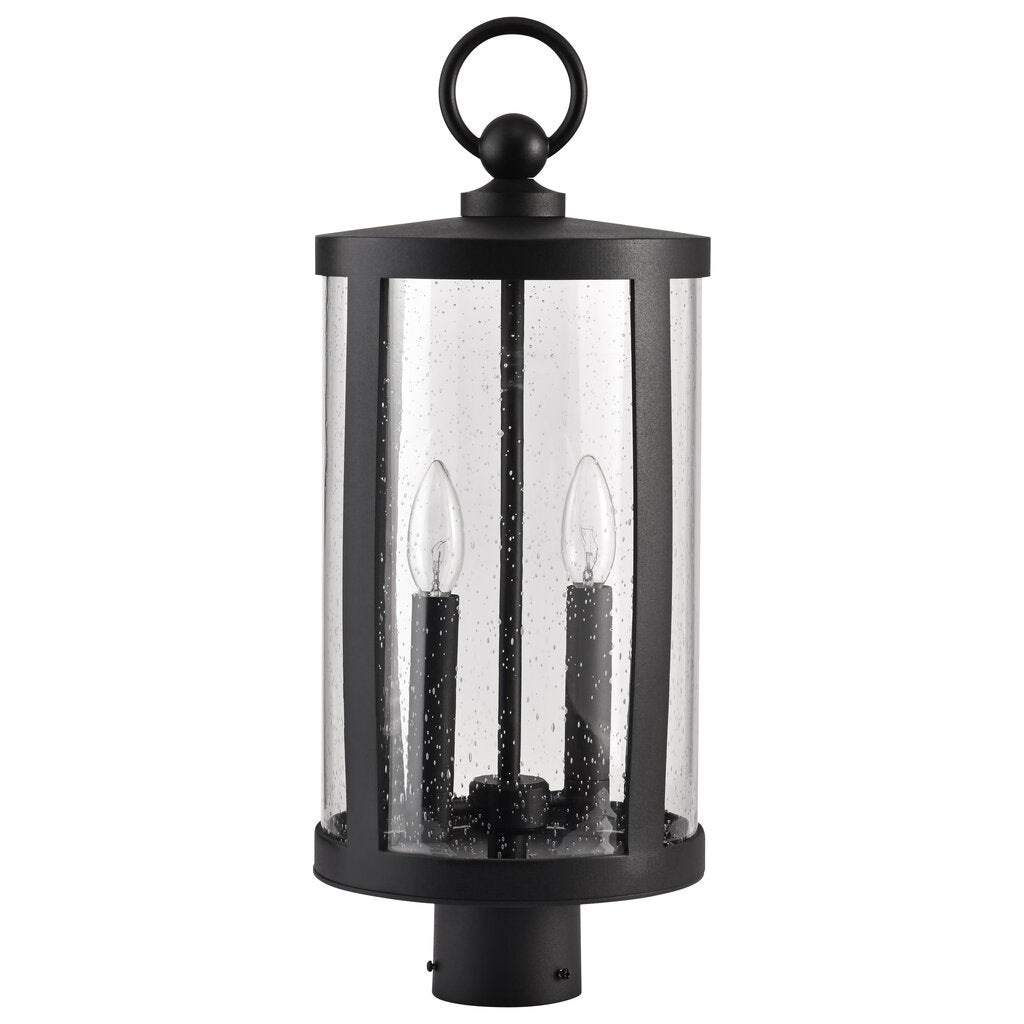 Satco 60-8114 Fixture Broadstone - 2 Light Post Top Matte Black with