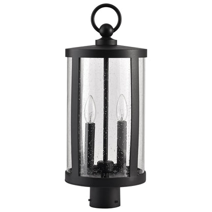 Satco 60-8114 Fixture Broadstone - 2 Light Post Top Matte Black with