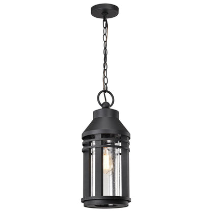 Satco 60-8104 Fixture Wilton - 1 Light Hanging Lantern Matte Black