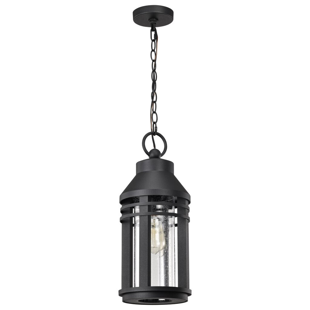 Satco 60-8104 Fixture Wilton - 1 Light Hanging Lantern Matte Black