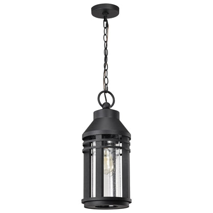 Satco 60-8104 Fixture Wilton - 1 Light Hanging Lantern Matte Black