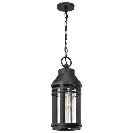 Satco 60-8104 Fixture Wilton - 1 Light Hanging Lantern Matte Black