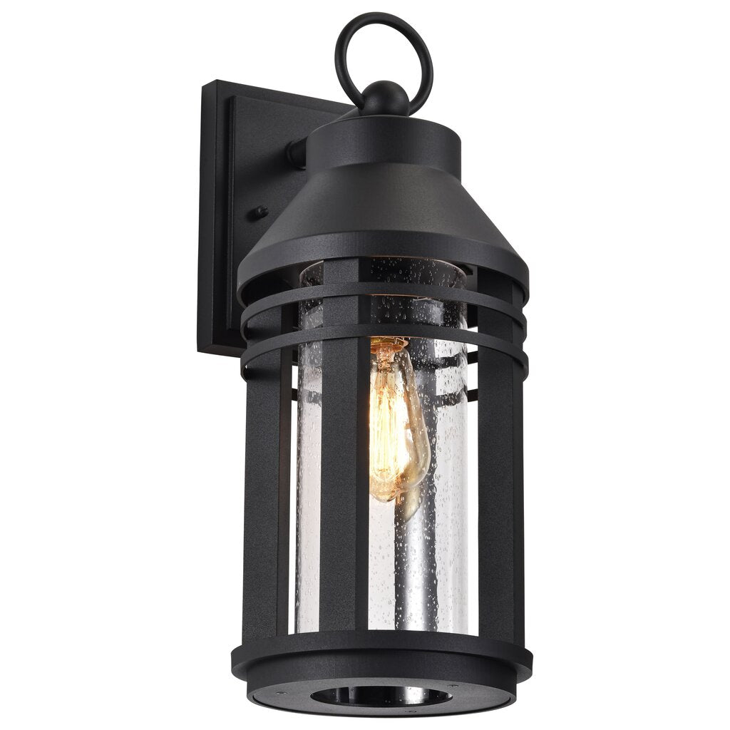 Satco 60-8103 Fixture Wilton - 1 Light Large Wall Lantern Matte Black
