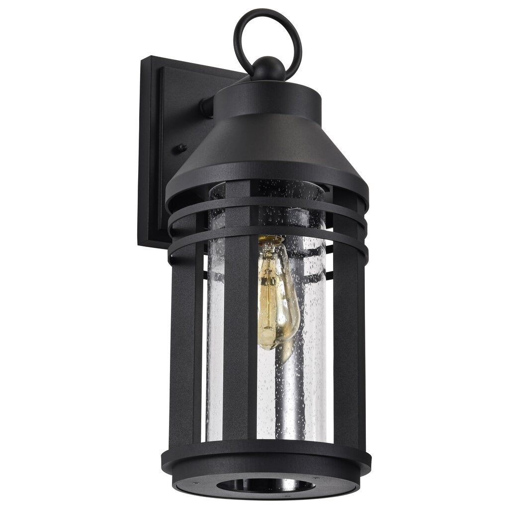 Satco 60-8103 Fixture Wilton - 1 Light Large Wall Lantern Matte Black