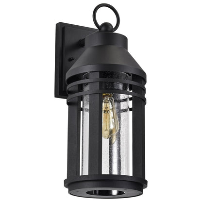 Satco 60-8103 Fixture Wilton - 1 Light Large Wall Lantern Matte Black