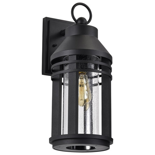 Satco 60-8103 Fixture Wilton - 1 Light Large Wall Lantern Matte Black