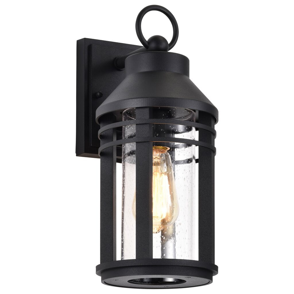 Satco 60-8102 Fixture Wilton - 1 Light Medium Wall Lantern Matte Black
