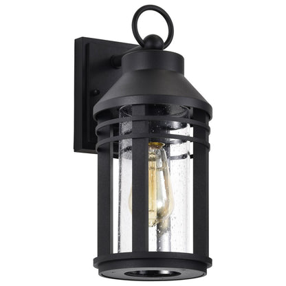 Satco 60-8102 Fixture Wilton - 1 Light Medium Wall Lantern Matte Black