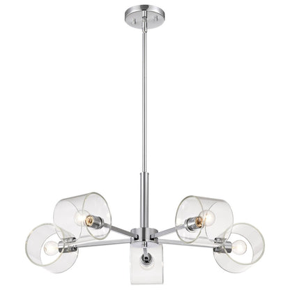 Satco 60-8075 Fixture Marlowe - 28 Inch 5 Light Chandelier Polished