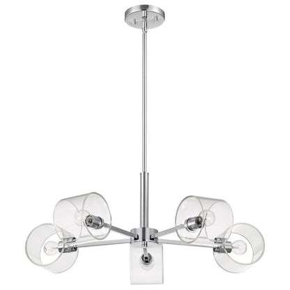 Satco 60-8075 Fixture Marlowe - 28 Inch 5 Light Chandelier Polished