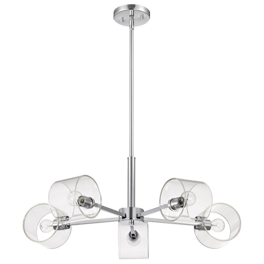 Satco 60-8075 Fixture Marlowe - 28 Inch 5 Light Chandelier Polished